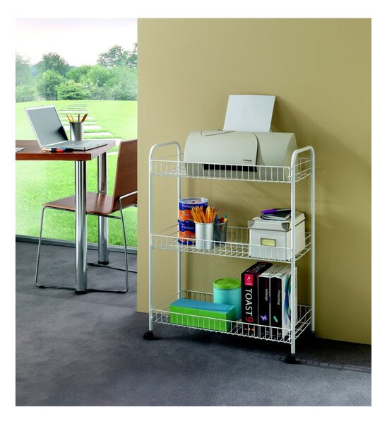 Supporto mobile per bagno a tre livelli Laundry, 31 x 84 cm - Metaltex
