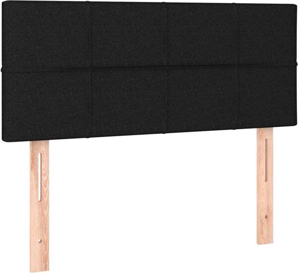 Testiera Nera 100x5x78/88 cm in Tessuto
