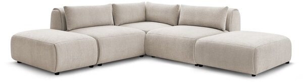 Divano angolare beige (variabile) Jeanne - Bobochic Paris