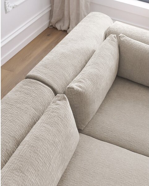 Divano angolare beige (variabile) Jeanne - Bobochic Paris