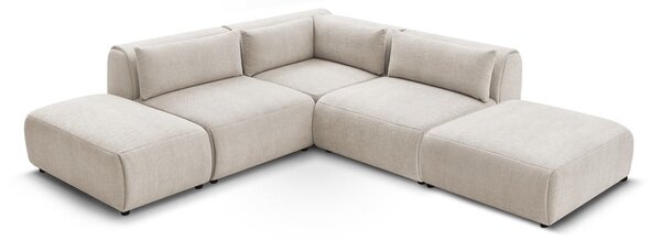 Divano angolare beige (variabile) Jeanne - Bobochic Paris