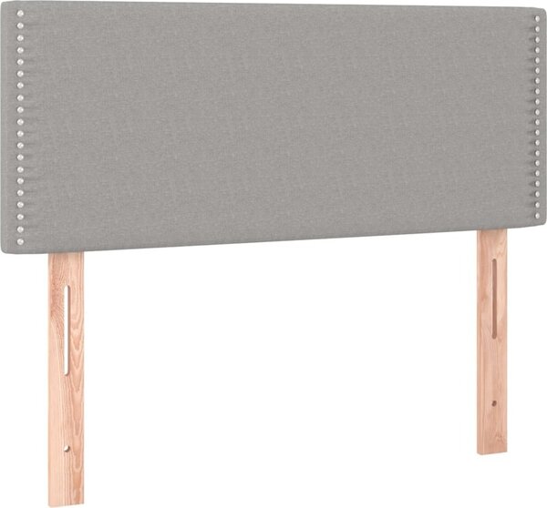 Testiera Grigio Chiaro 90x5x78/88 cm in Tessuto