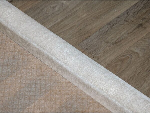 Letto matrimoniale imbottito beige con contenitore con griglia 160x200 cm Jade - Bobochic Paris