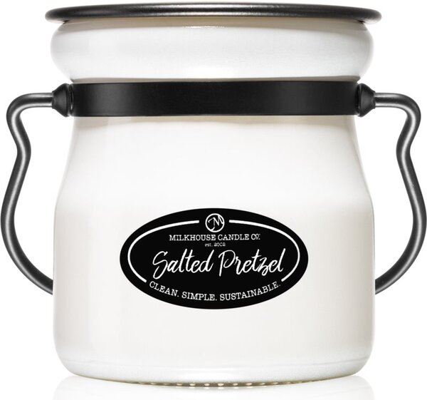 Milkhouse Candle Co. Creamery Salted Pretzel candela profumata Cream Jar 142 g