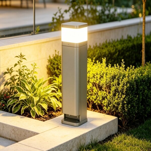 BRILAGI - Lampada da esterno con 2 prese SCHUKO PILLAR 1xG9/11W/230V IP44 grigia