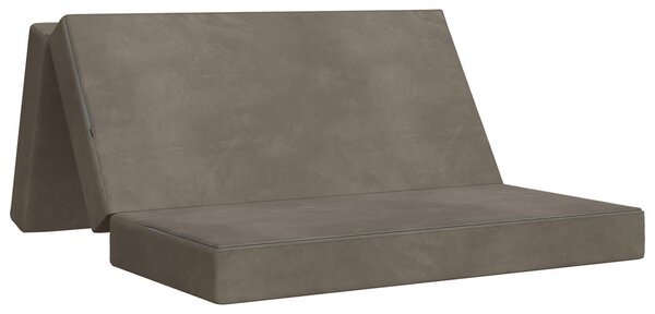 Divano Letto Pieghevole 120 x 67 x 45 cm Grigio Chiaro