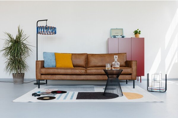 Divano in similpelle marrone 216 cm Rate - Scandic