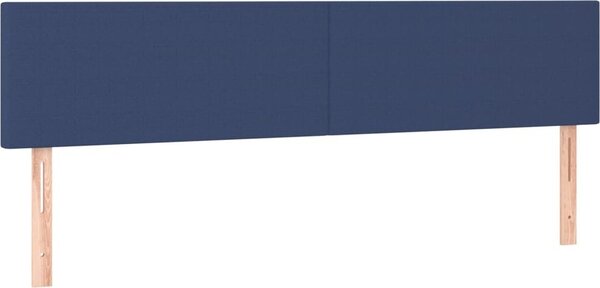 Testiera Blu 160x5x78/88 cm in Tessuto