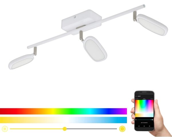 Eglo 97693 - Luce Spot a LED RGB PALOMBARE-C 3xLED/5W/230V