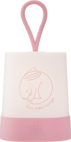 Atmosphera - LED Doty. Lampada notturna ricaricabile per bambini RABBIT LED/3,7V 1200mAh rosa