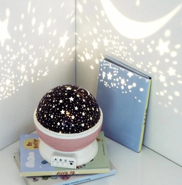Atmosphera - Proiettore LED per bambini 3xAA rosa