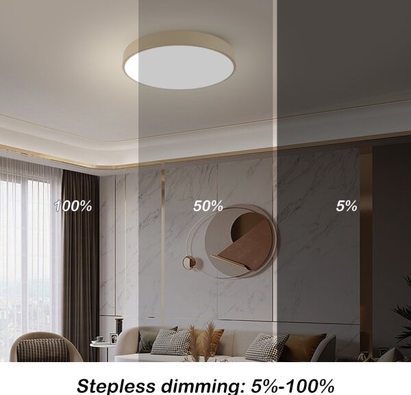 Brilagi - Lampada LED dimmerabile POOL LED/60W/230V 3000-6000K diam. 60 cm beige + telecomando