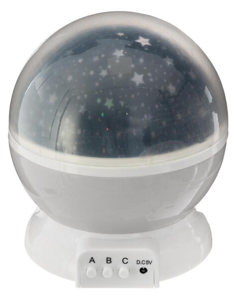 Atmosphera - Proiettore LED per bambini 3xAA grigio