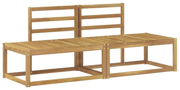 Divano da Esterno 2 Pezzo Bianco 182,5 x 63 x 73 cm