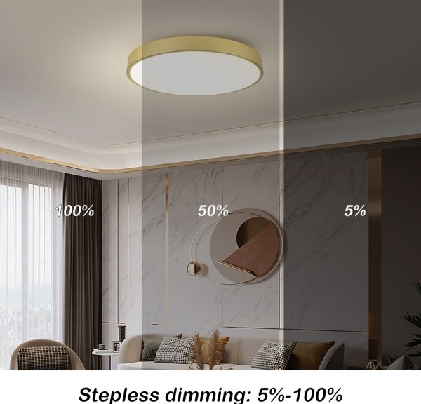 Brilagi - Plafoniera LED POOL LED/100W/230V 3000/4000/6000K diam. 80 cm dorata