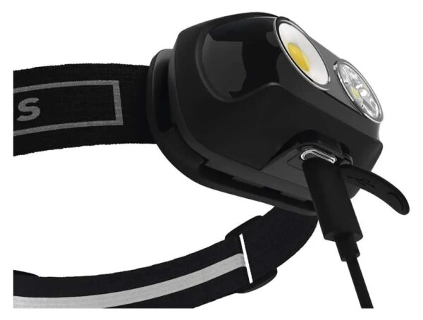 Lampada frontale ricaricabile LED/USB 1200 mAh
