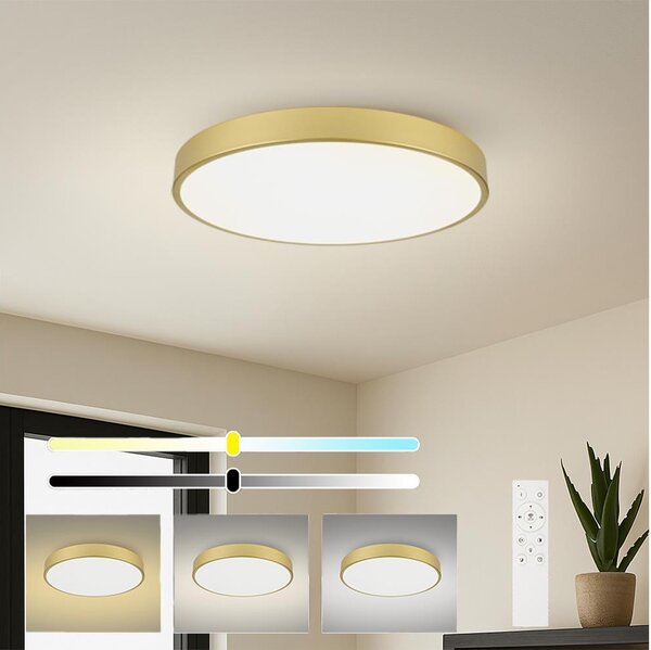 Brilagi - Lampada LED dimmerabile POOL SMART LED/100W/230V 80 cm dorata Wi-Fi Tuya + telecomando