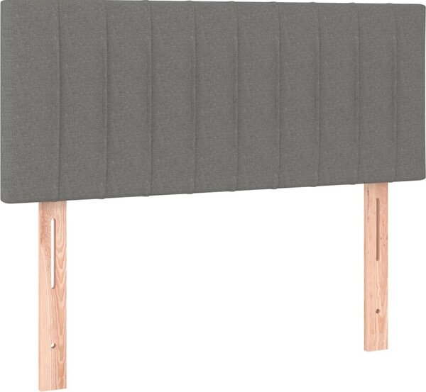 Testiera Grigio Scuro 90x5x78/88 cm in Tessuto