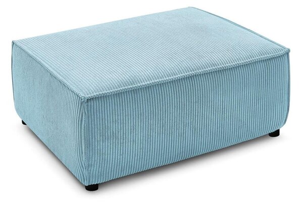 Poggiapiedi color menta con rivestimento in velluto a coste Nihad – Bobochic Paris