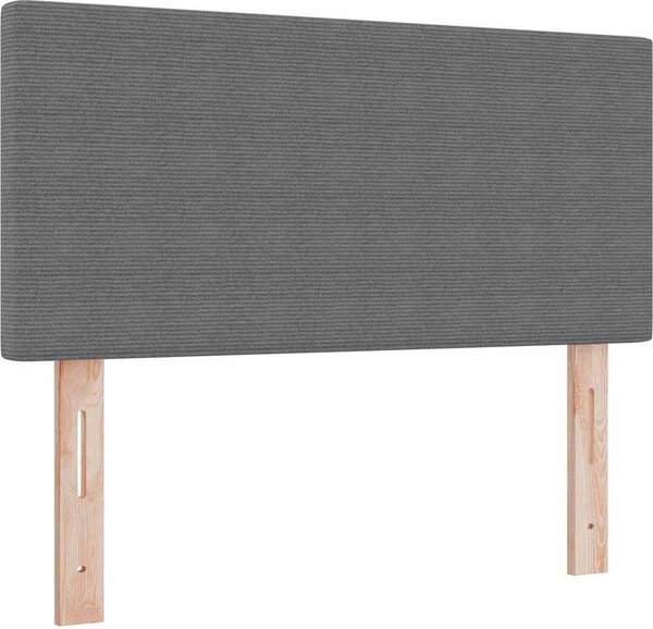 Testiera Grigio chiaro 80 cm Tessuto in Cords
