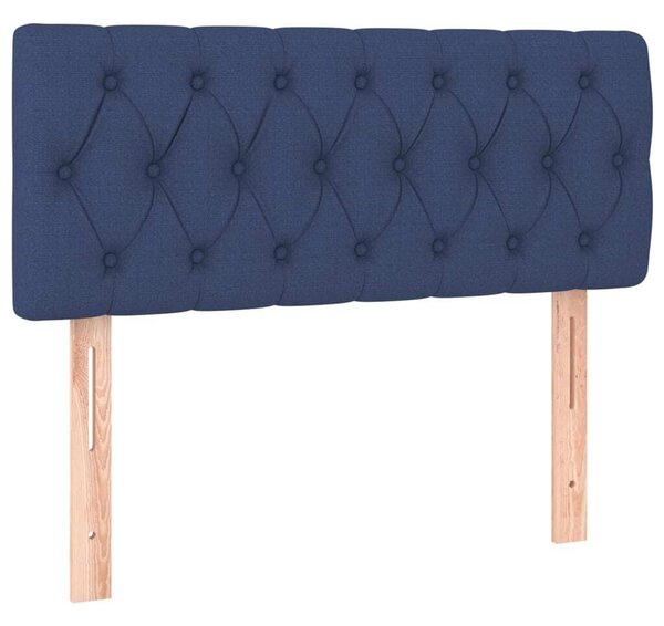 Testiera Blu 100 x 7 x 78/88 cm in Tessuto