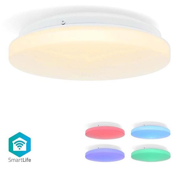 Nedis WIFILAC35WT - LED RGBW Lampada dimmerabile LED/18W/230V 2700-6500K IP44 Wi-Fi