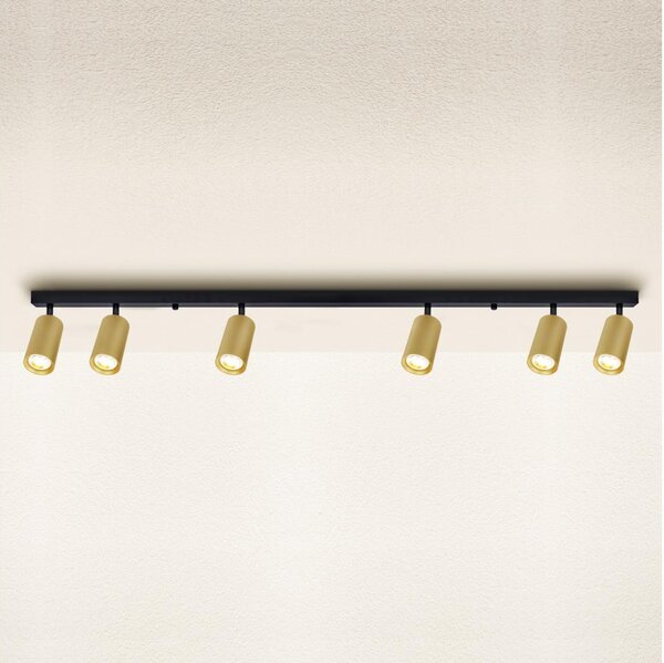 Brilagi - Faretto SELE GOLDEN 6xGU10/30W/230V nero/oro