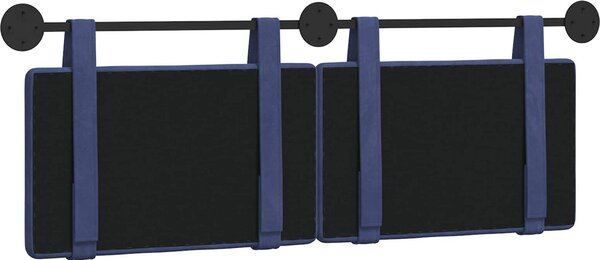 Testiera sospesa Blu Polizia Velluto