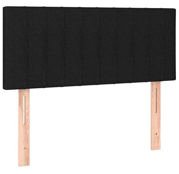 Testiera Nera 100x5x78/88 cm in Tessuto