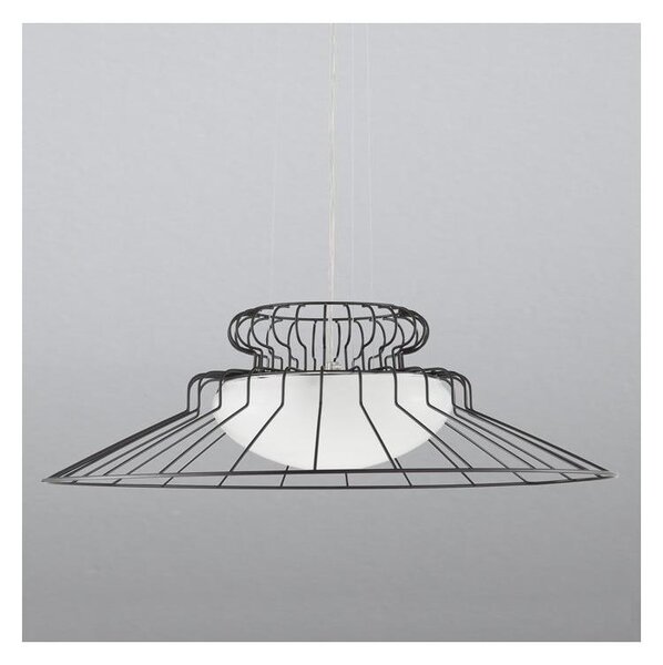 SIRU - Lampadario a sospensione con filo SUNRISE 1xGX53/10W/230V marrone/bianco Vetro veneziano