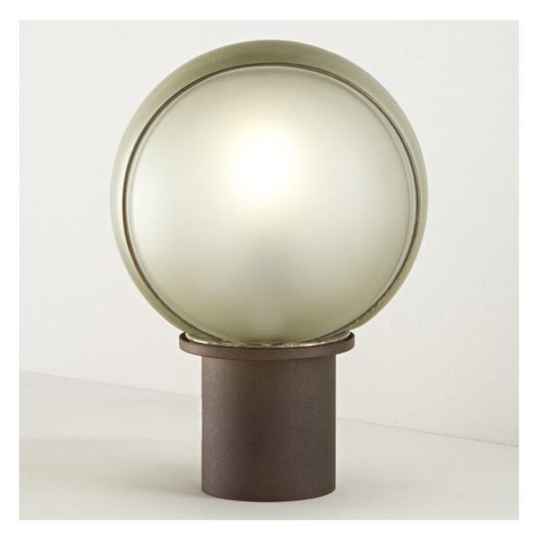 SIRU - Lampada da tavolo FLORET 1xE14/40W/230V marrone/grigio Vetro veneziano