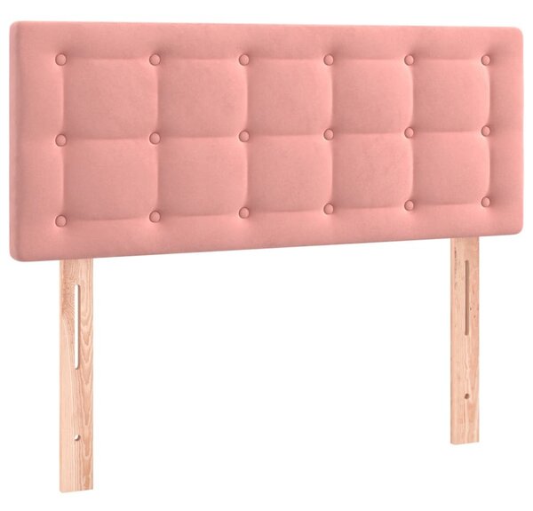 Testiera Rosa 100x5x78/88 cm in Velluto