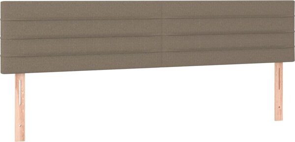 Testiera Tortora 200x5x78/88 cm in Tessuto