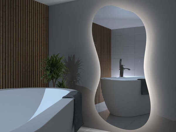 Specchio organico LED con illuminazione A21