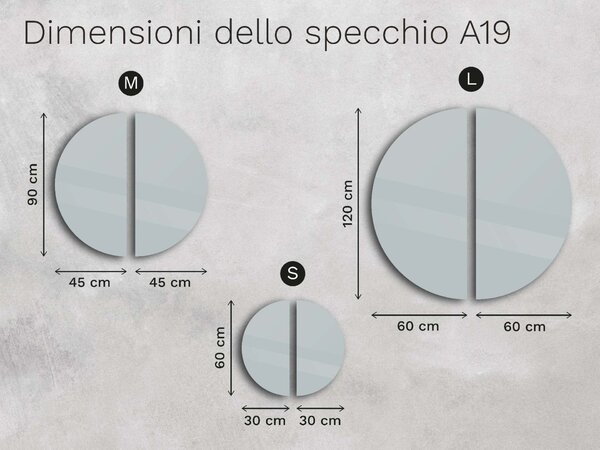 Specchio atipico con illuminazione a LED A19