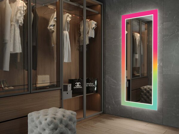 Specchio LED con decorazione D25