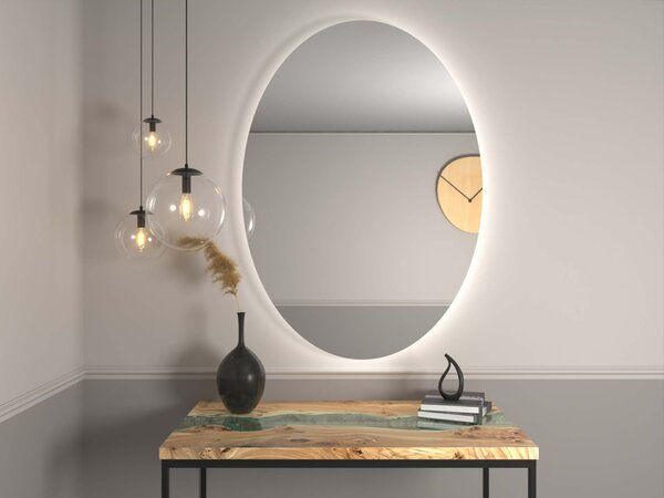 Specchio ovale con illuminazione a LED A12