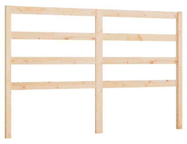 Testiera per Letto 141x4x100 cm in Legno Massello di Pino