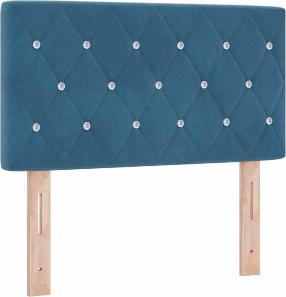 Testiera Blu Scuro 80 cm Velluto