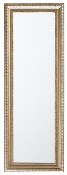 Specchio da terra dorato Argento 51 x 141 cm Cornice rettangolare Decorazione del pavimento Soggiorno Camera da letto Comò Beliani