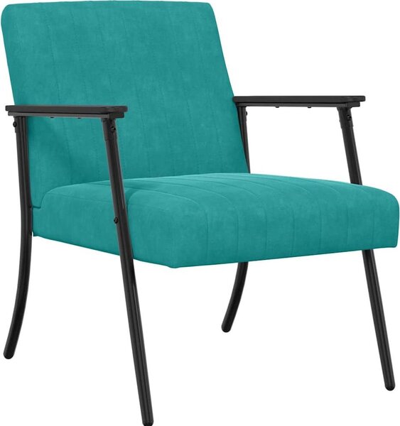 Poltrona Turchese 59 x 75 x 78 cm Velluto