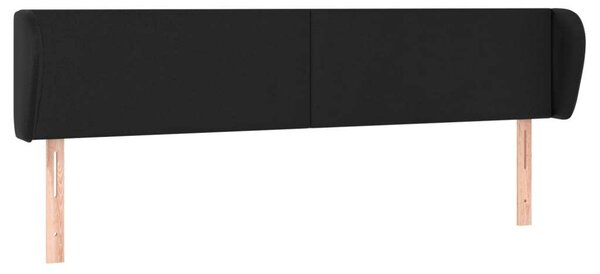 Testiera ad Orecchio Nera 183x23x78/88 cm in Pelle finta