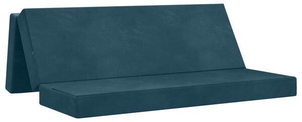 Divano Letto Pieghevole 180 x 67 x 45 cm Blu