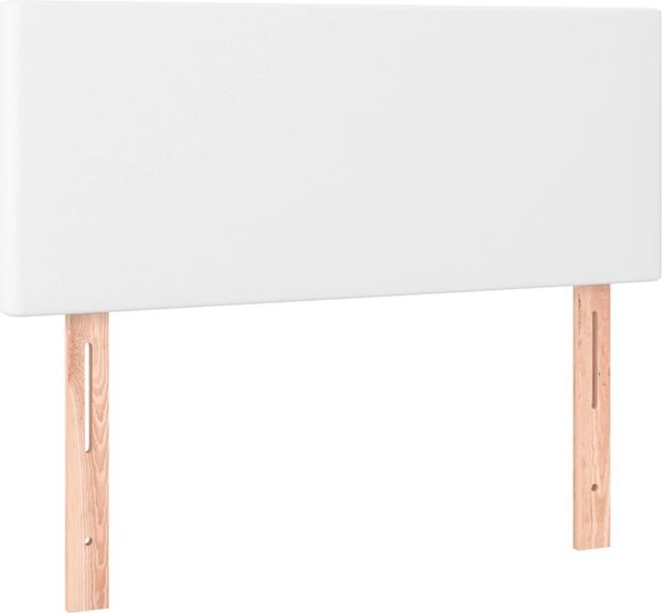 Testiera Bianca 90x5x78/88 cm in Pelle finta