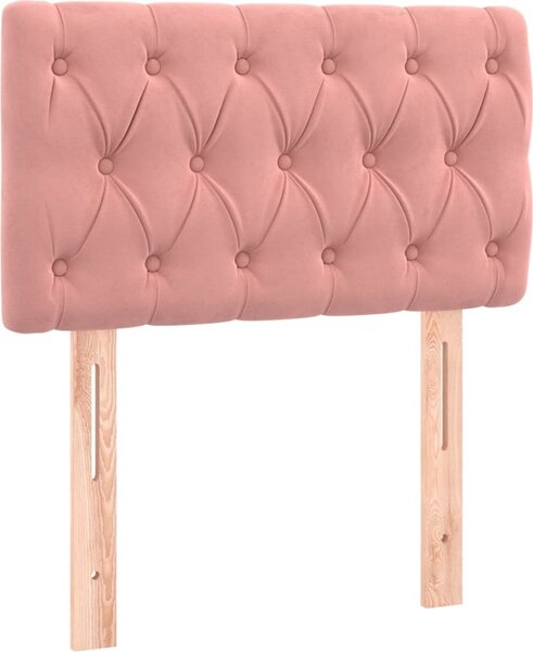 Testiera Rosa 80x7x78/88 cm in Tessuto