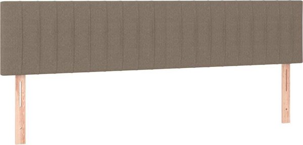Testiera Tortora 200x5x78/88 cm in Tessuto