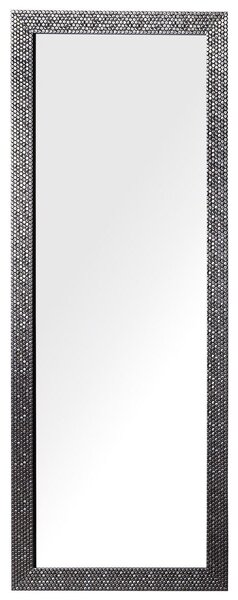 Specchio da Parete Argento 50 x 130 cm Rettangolare Moderno Vintage Beliani