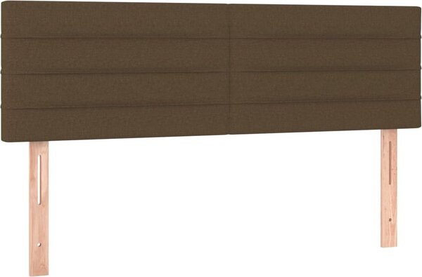 Testiera Marrone Scuro 144x5x78/88 cm in Tessuto