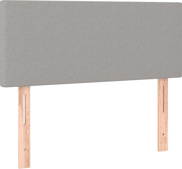 Testiera Grigio Chiaro 80x5x78/88 cm in Tessuto