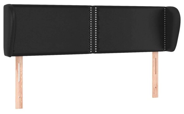 Testiera ad Orecchio Nera 147x23x78/88 cm in Pelle finta